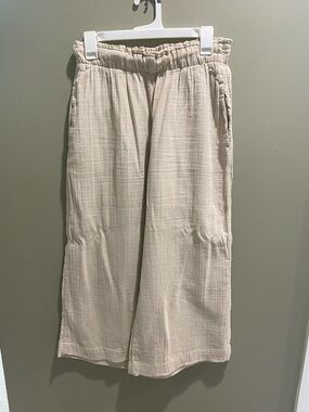 Old Navy Wide Leg Cream Pants